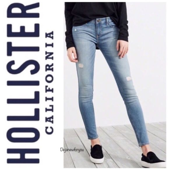 Hollister Denim - HOLLISTER DISTRESSED HIGH RISE JEAN LEGGING SIZE 7 or W28 L28